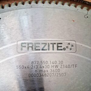 Tarcza do cięcia PVC 550mm/140Z